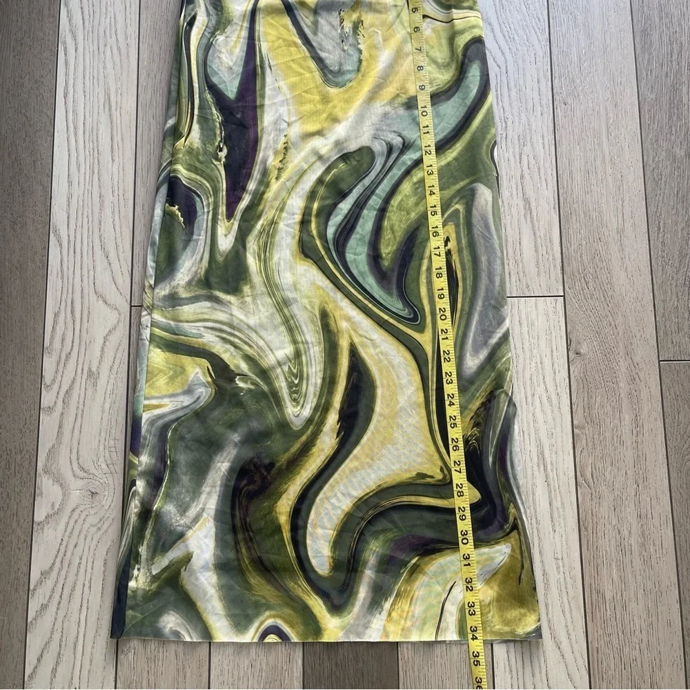 Zara Tulle Multicolor Abstract Pencil Skirt